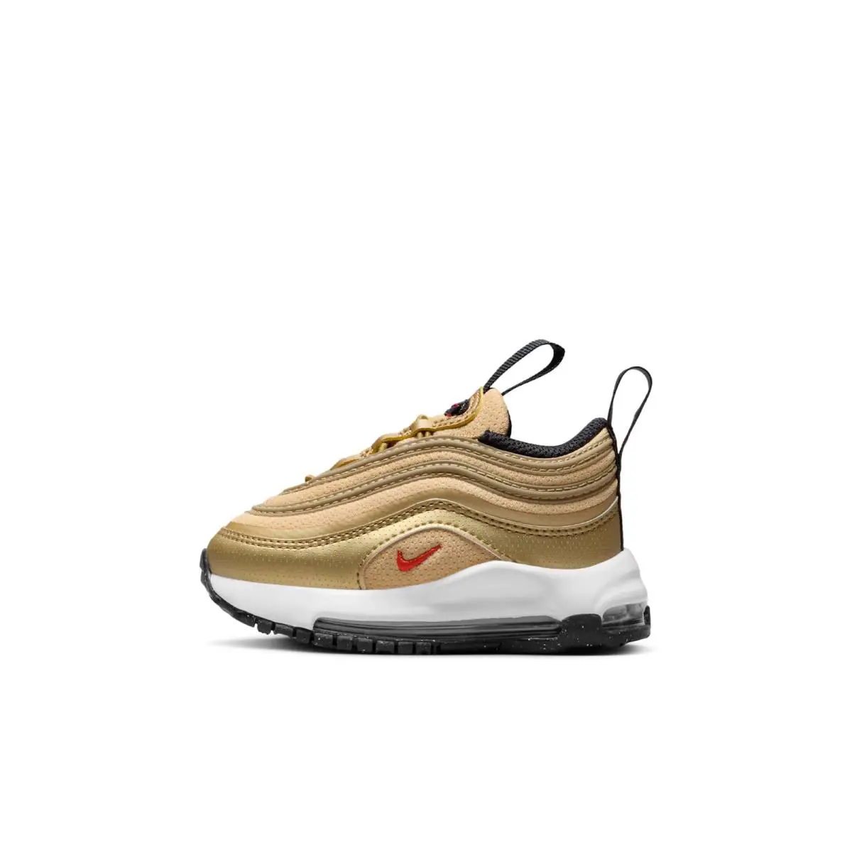 FB2964-700 Toddlers Nike Air Max 97 - Metallic Gold/University Red-Black-White