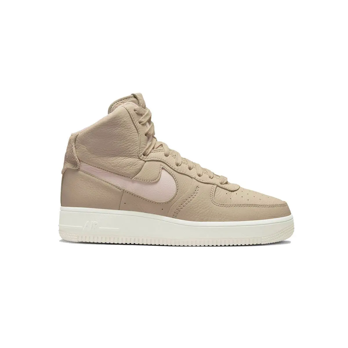 Nike Women`s Air Force 1 High Sculpt Linen DC3590-103 Sanddrift/pink SZ 4-15 - Sanddrift/Pink