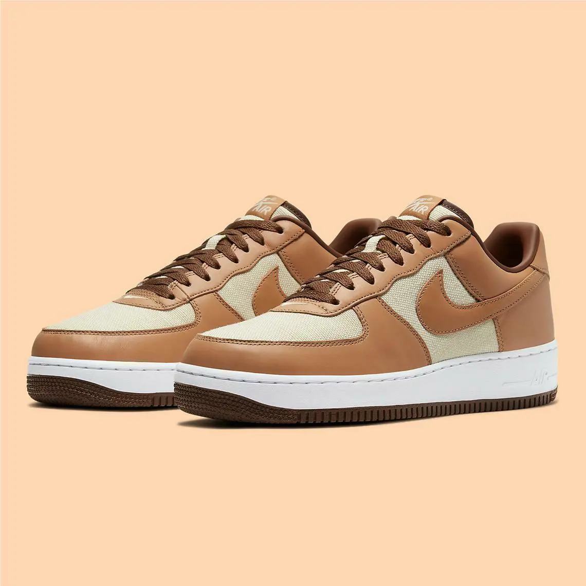 Nike shoes - NikeAir Force 1 Low - Air Force Low - DJ6395-100 - Natural/Underbrush-Acorn 8
