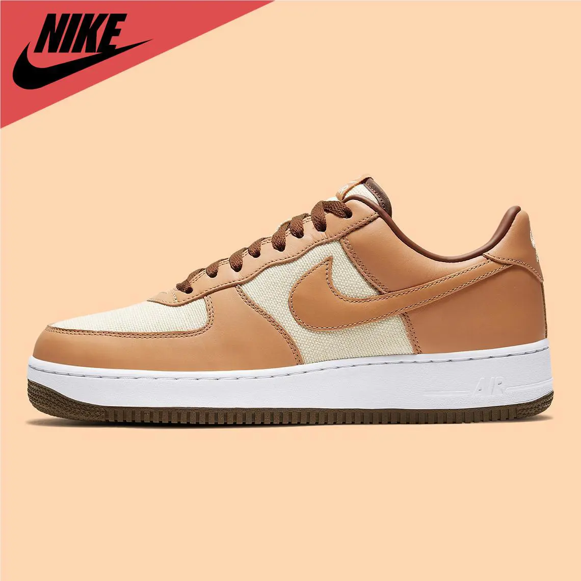 Nike shoes - NikeAir Force 1 Low - Air Force Low - DJ6395-100 - Natural/Underbrush-Acorn 7