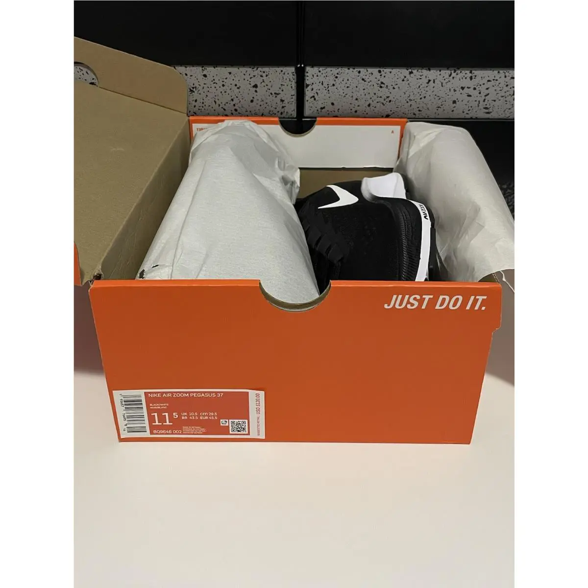 Nike shoes - Nike Air Zoom Pegasus 37 - BQ9646-002 - Black/White 12