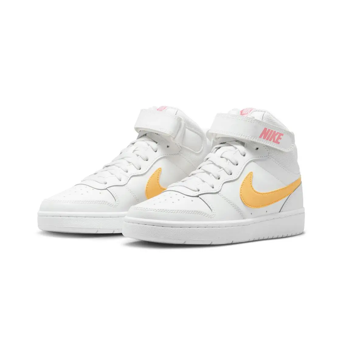 Nike shoes - Nike Court Borough - Court Borough - white & yellow pink 0
