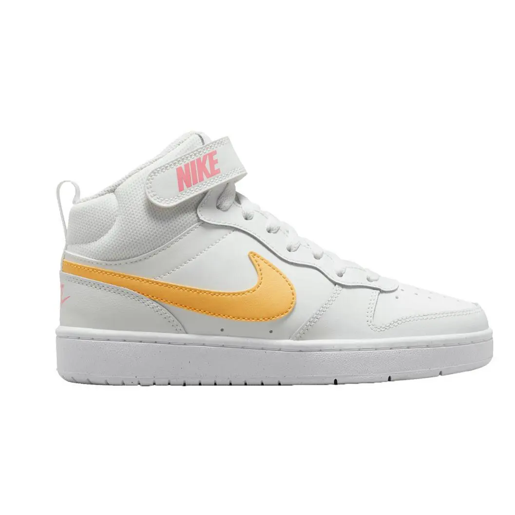 Nike shoes - Nike Court Borough - Court Borough - white & yellow pink 8