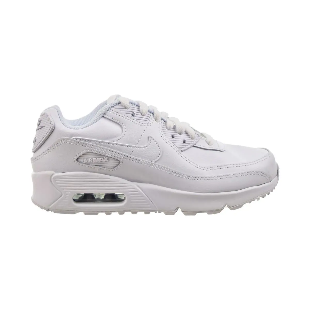 Nike Air Max 90 GS Big Kids` Shoes White CD6864-100 - White