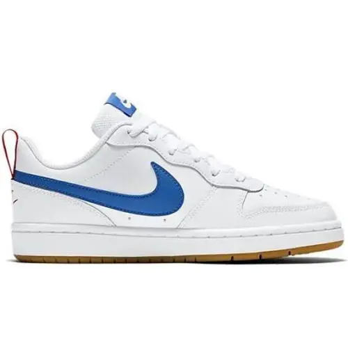 Nike Court Borough Low 2 GS BQ5448 109 White Pacific Blue Youth Size - White