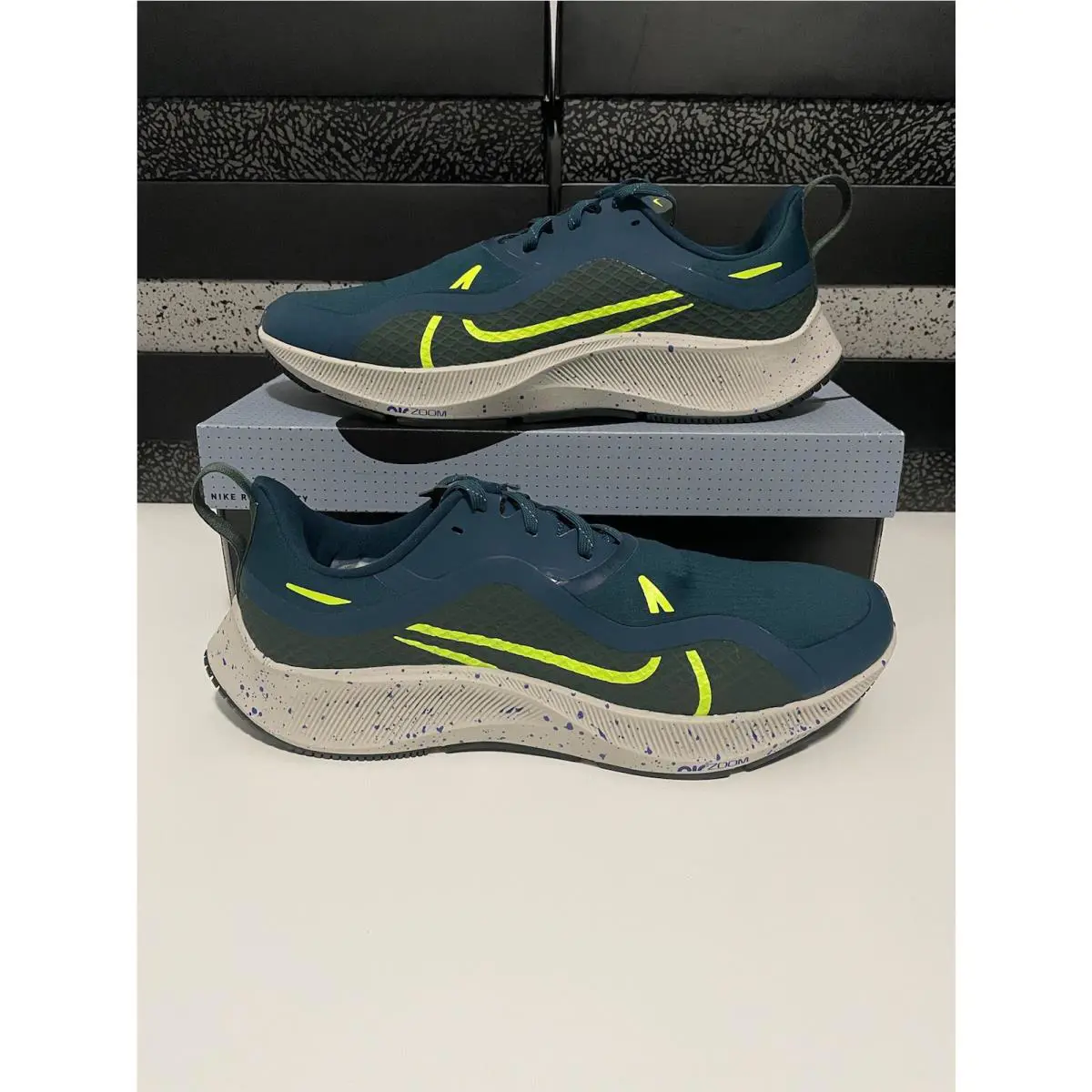 Nike shoes - Nike Air Zoom Pegasus 37 Shield - CQ7935-300 - Midnight Turq/Volt 6