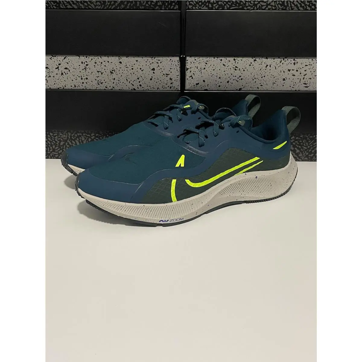 Nike shoes - Nike Air Zoom Pegasus 37 Shield - CQ7935-300 - Midnight Turq/Volt 7