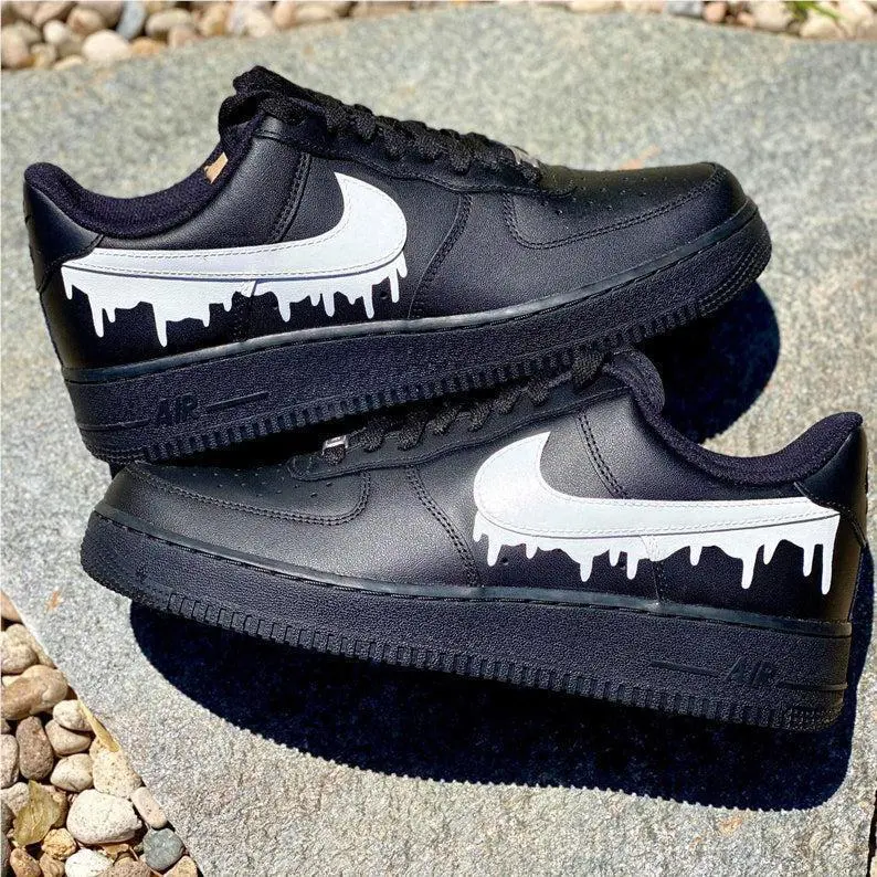 Nike shoes - Nike Air Force 1 - Air Force - Black 19