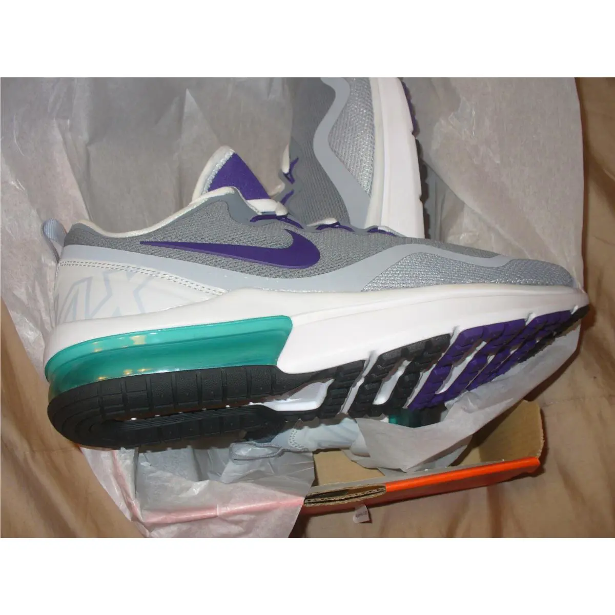 Nike shoes - Nike Air Max Fury - Air Max Fury - Gray-Teal- Purple- White 1