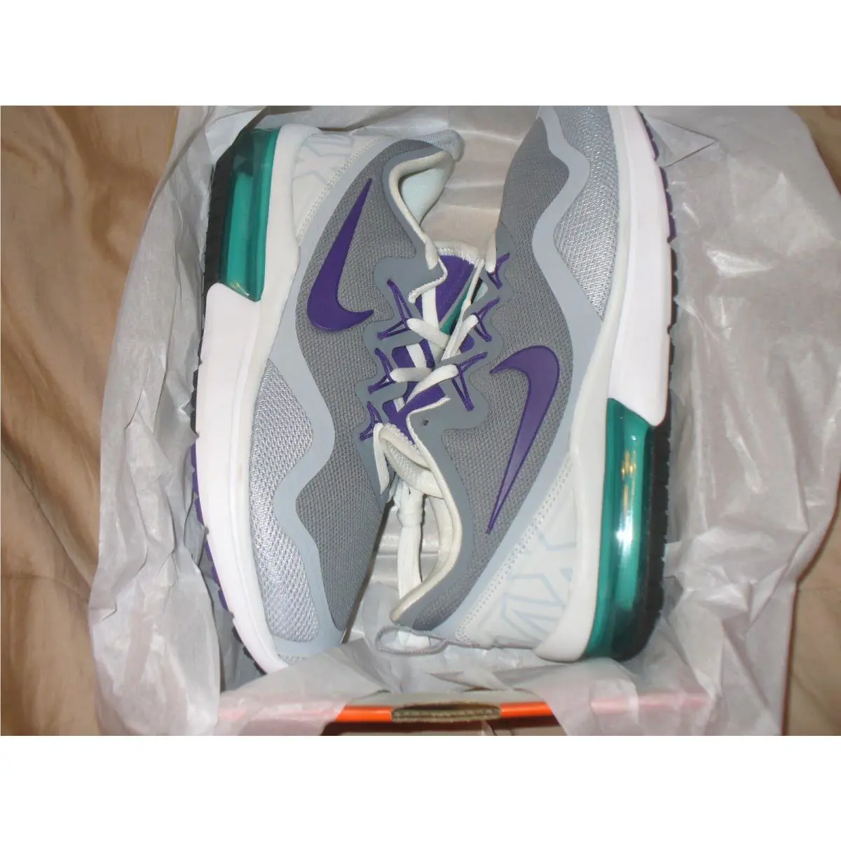 Nike shoes - Nike Air Max Fury - Air Max Fury - Gray-Teal- Purple- White 2