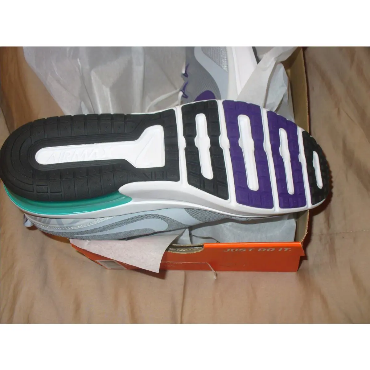 Nike shoes - Nike Air Max Fury - Air Max Fury - Gray-Teal- Purple- White 7