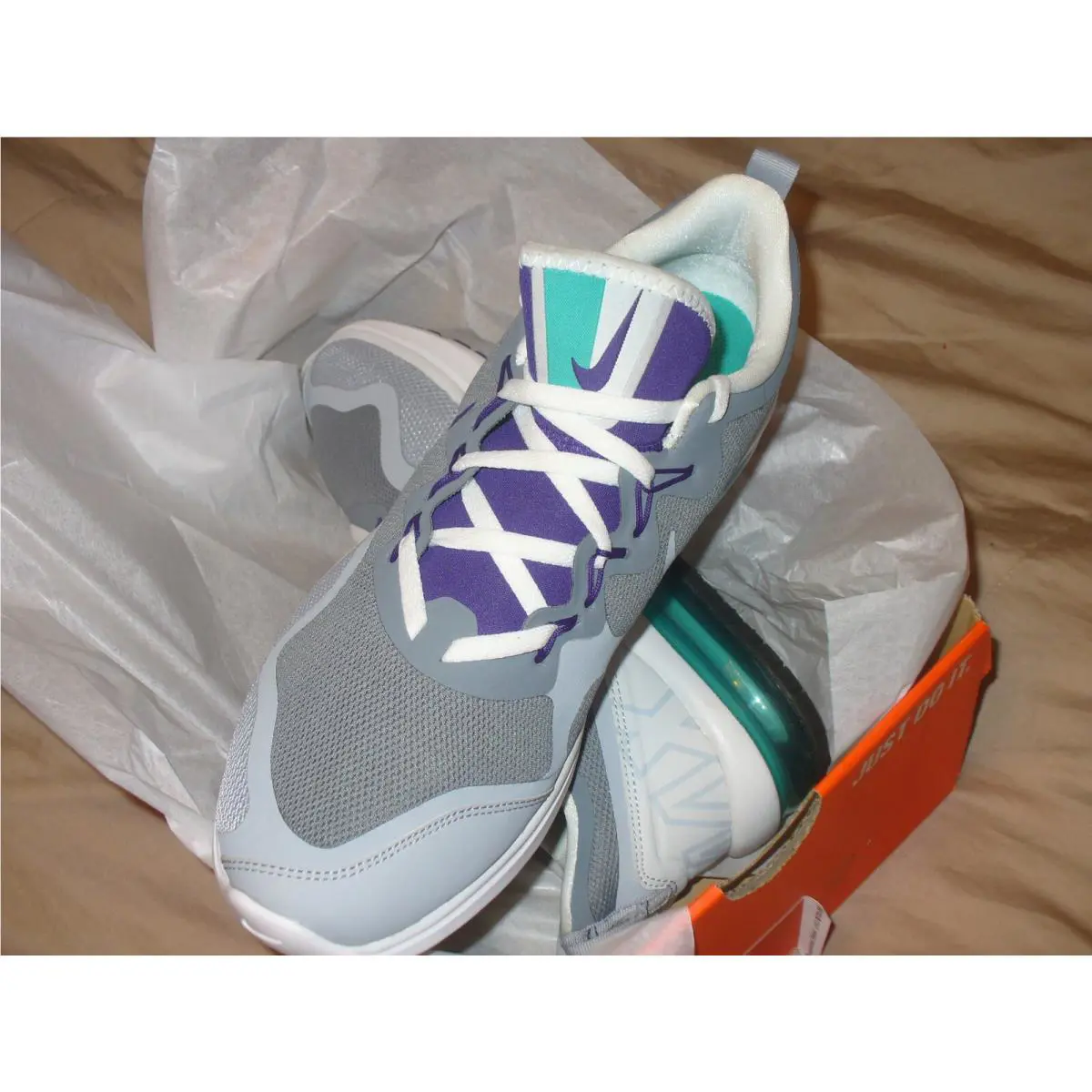 Nike shoes - Nike Air Max Fury - Air Max Fury - Gray-Teal- Purple- White 8