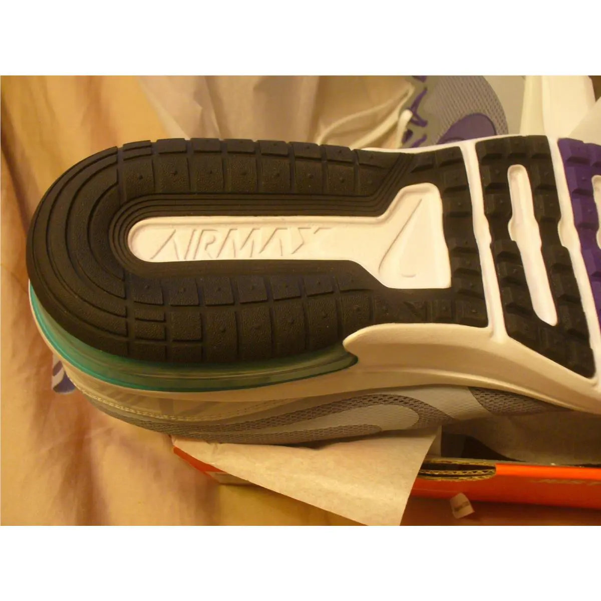 Nike shoes - Nike Air Max Fury - Air Max Fury - Gray-Teal- Purple- White 15