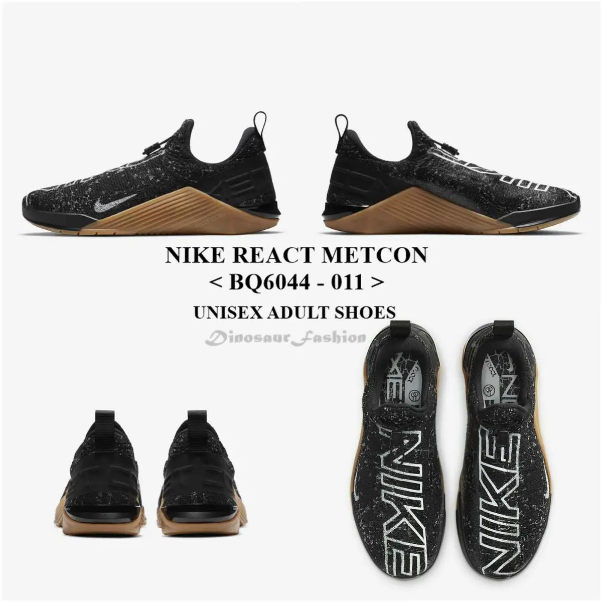 Nike shoes - 011 - BQ6044 - BLACK / WHITE-GUM-MED BROWN 7