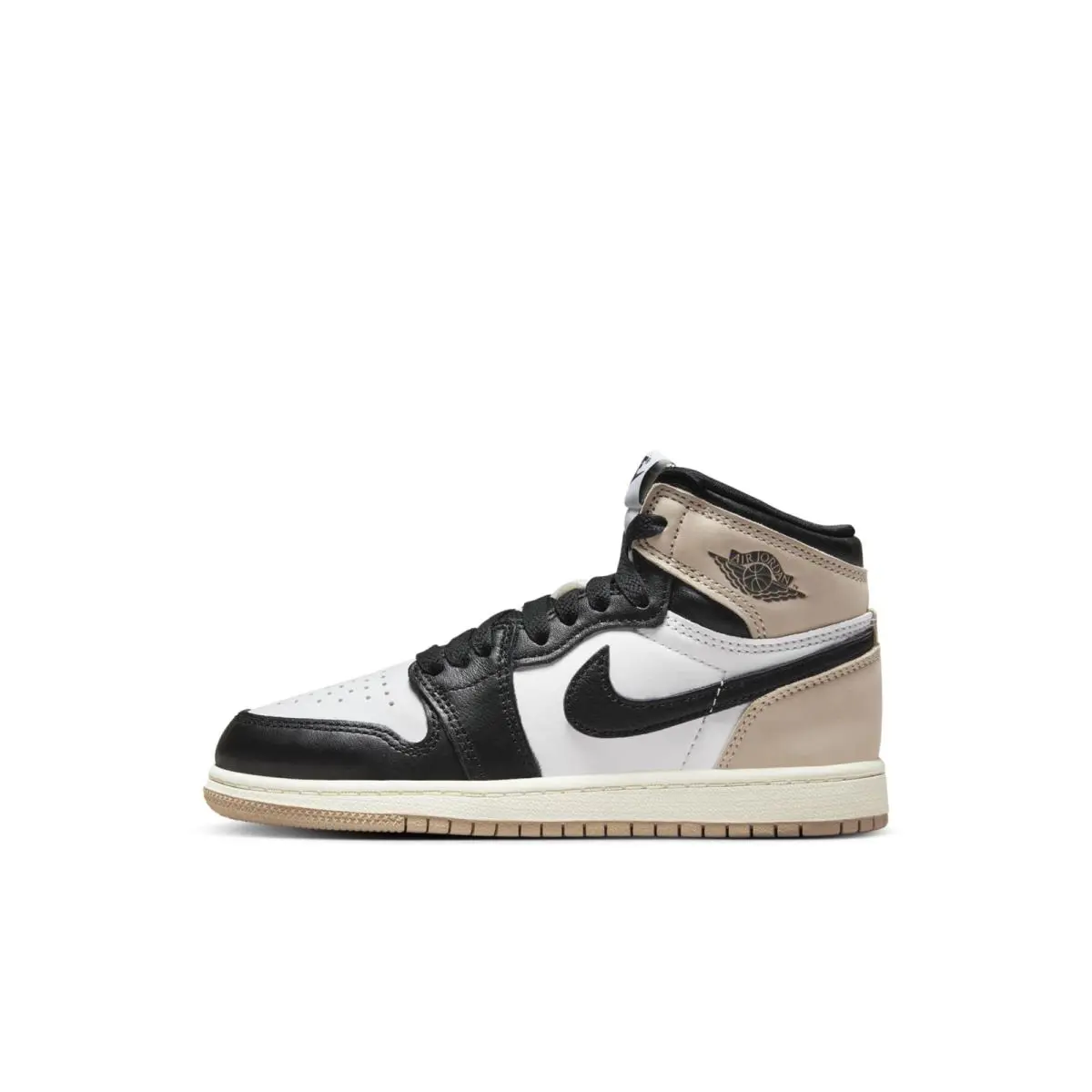 FD2597-021 Preschool Nike Retro 1 High OG `latte PS ` - Black/Legend Medium Brown/White/Sail