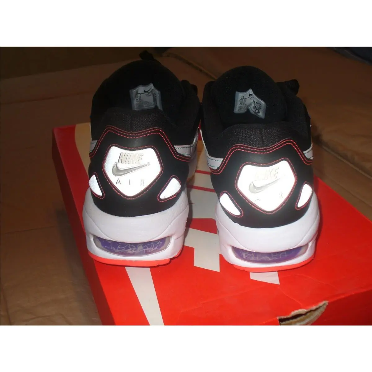 Nike shoes - Nike Air Max2 Lite - Air Lite - CK0739 001 - Black-Multi, Manufacturer: Black/White-Psychic Purple 15