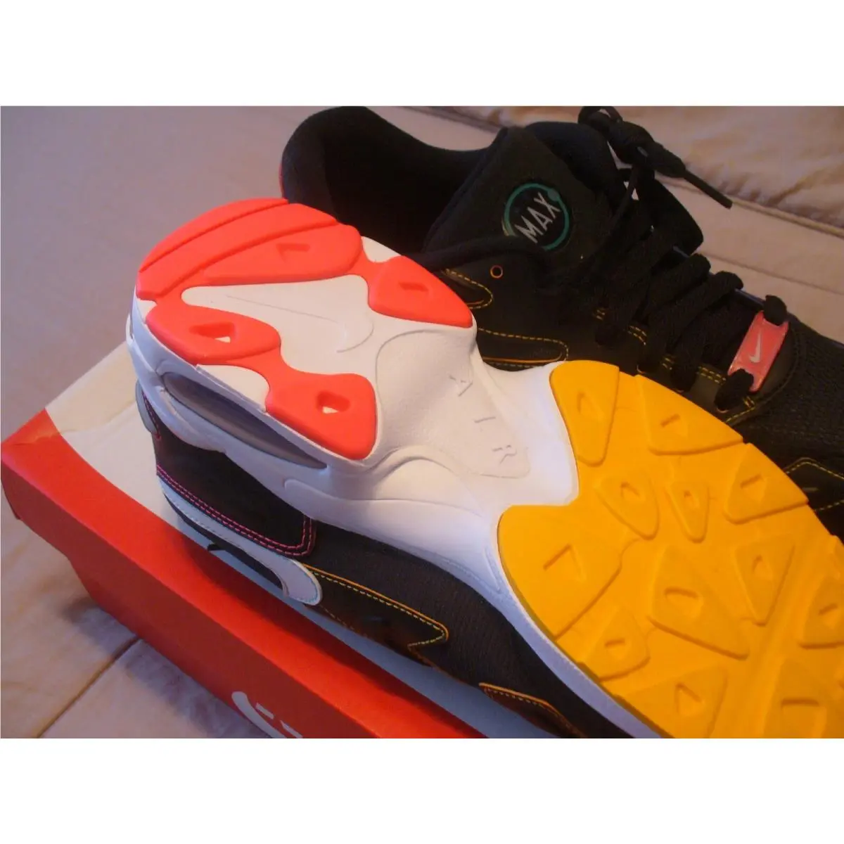 Nike shoes - Nike Air Max2 Lite - Air Lite - CK0739 001 - Black-Multi, Manufacturer: Black/White-Psychic Purple 17