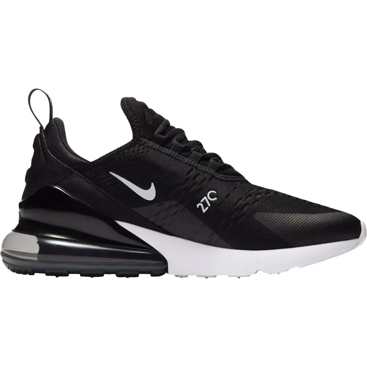 Air Max 270 Men Sneaker Shoe US Size 7-14 Colors Athletic Black/White/Solar Red/Anthracite by Nike