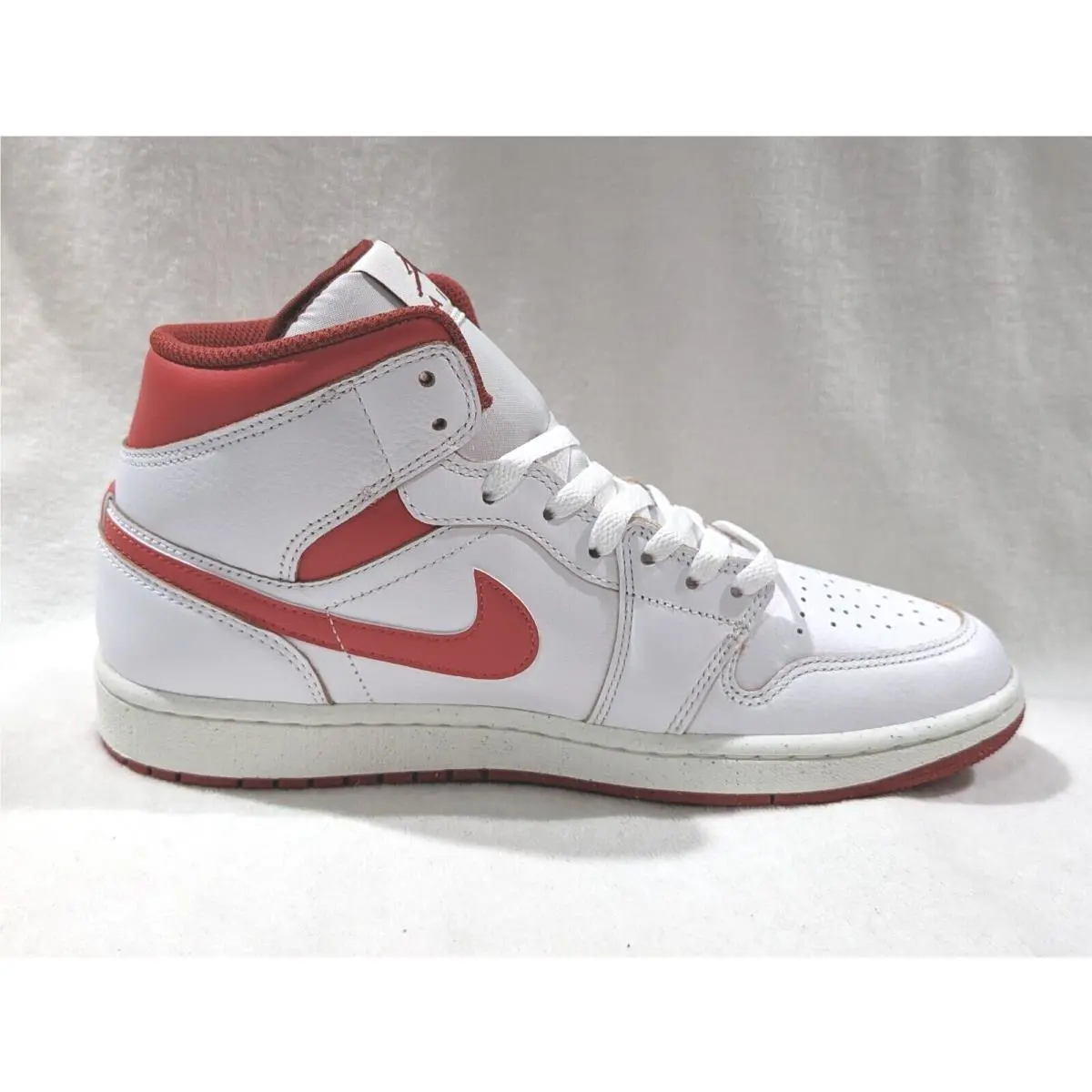 Nike shoes - Air Jordan 1 Mid SE - FJ3458-160 - White/Dune Red/Sail 6