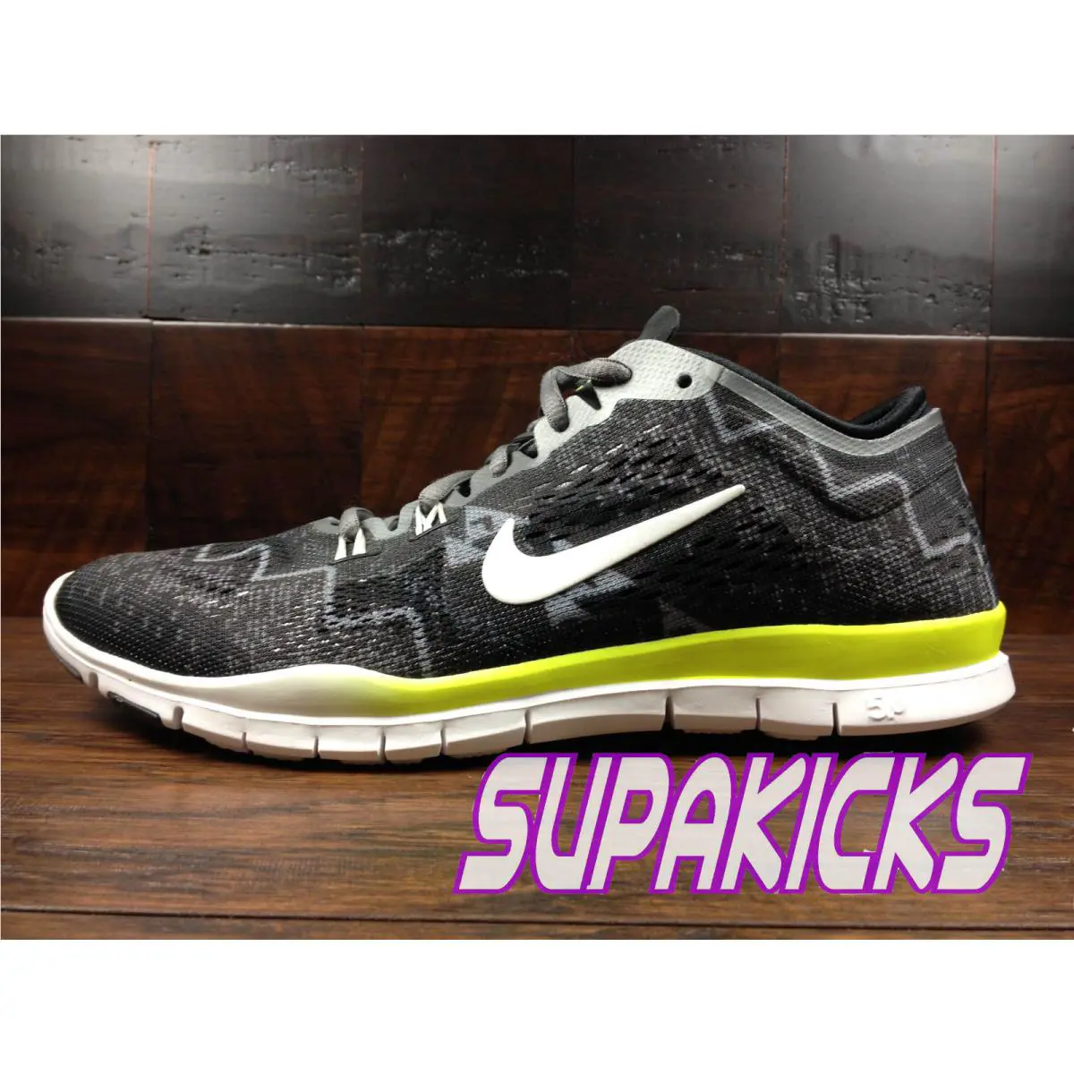 Nike Free 5.0 Tr Fit 4 Womens Black / Ivory / Ash / Volt Crossfit 629832-008
