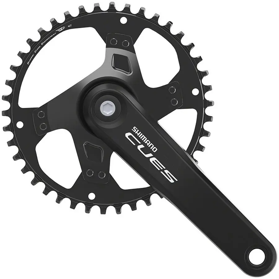 Shimano Cues FC-U4000-1 Crankset 9-Speed 170mm Riveted 42t Black