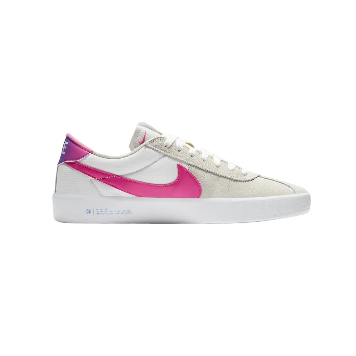 Nike shoes - Nike SB Bruin - Bruin - CV5980-100 - Summit White/Pink Blast-Pink Blast-Racer Blue 1