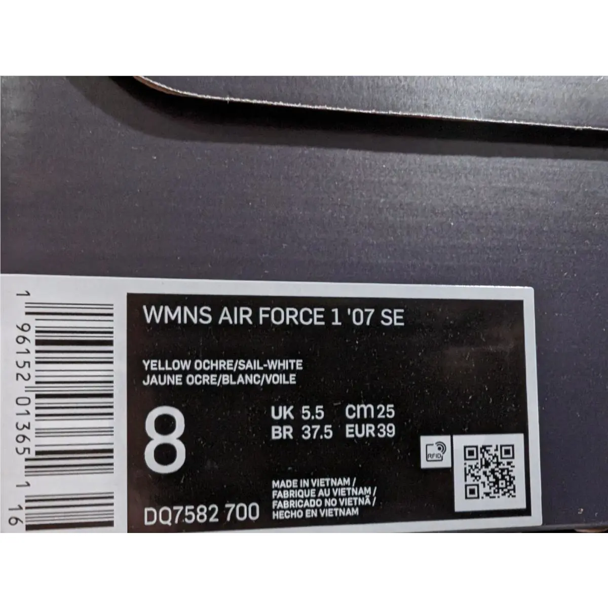 Nike shoes - Nike Air Force 1 `07 SE - DQ7582-700 - Yellow Ochre/Sail/White 11