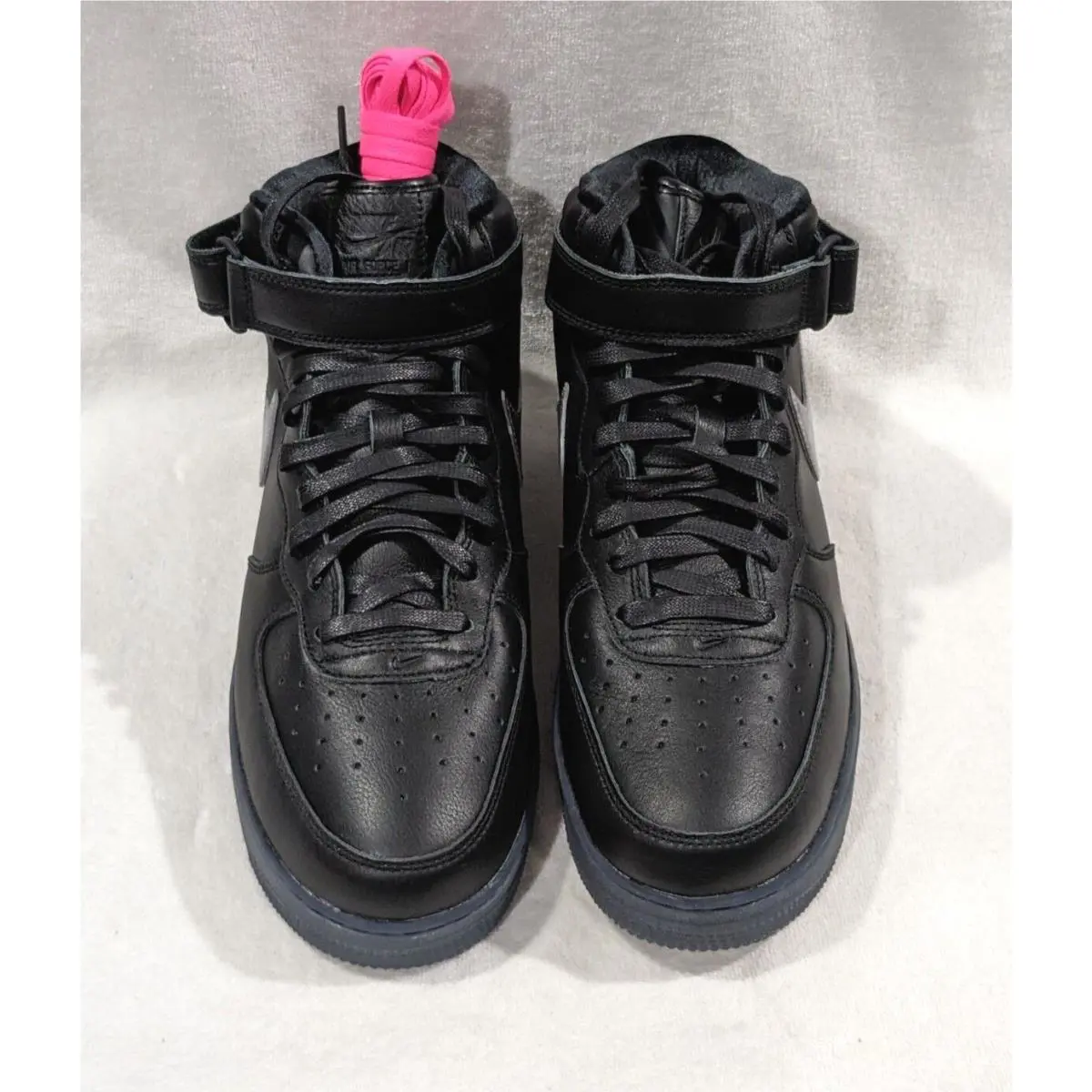 Nike shoes - Nike Air Force 1 Mid PRM - DX3061-001 - Black/Silver 1