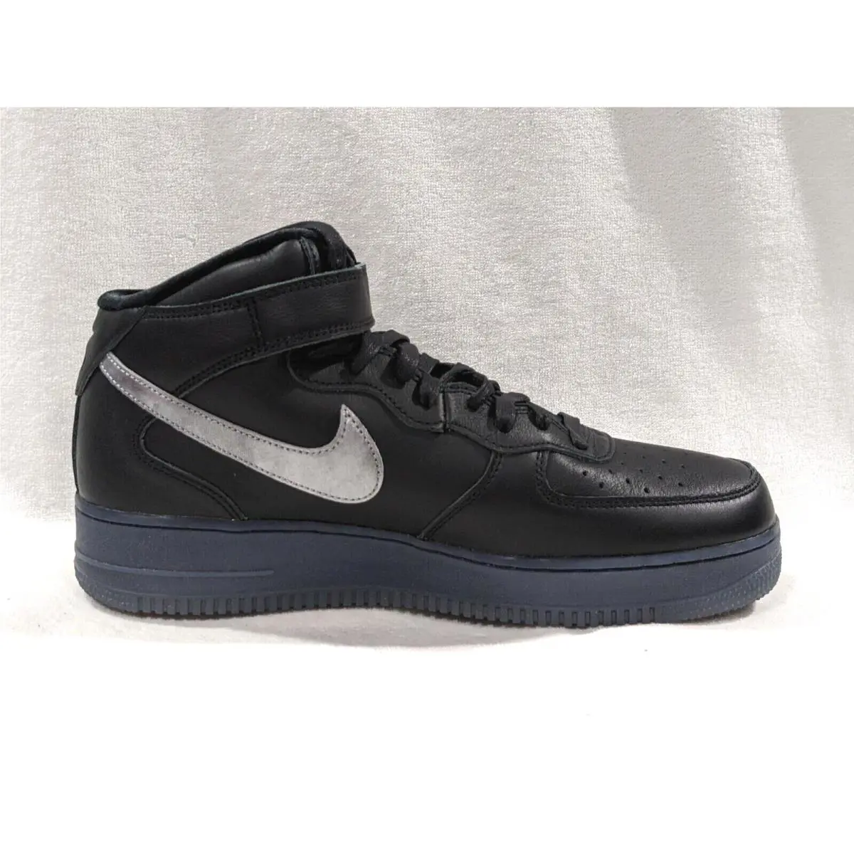 Nike shoes - Nike Air Force 1 Mid PRM - DX3061-001 - Black/Silver 13