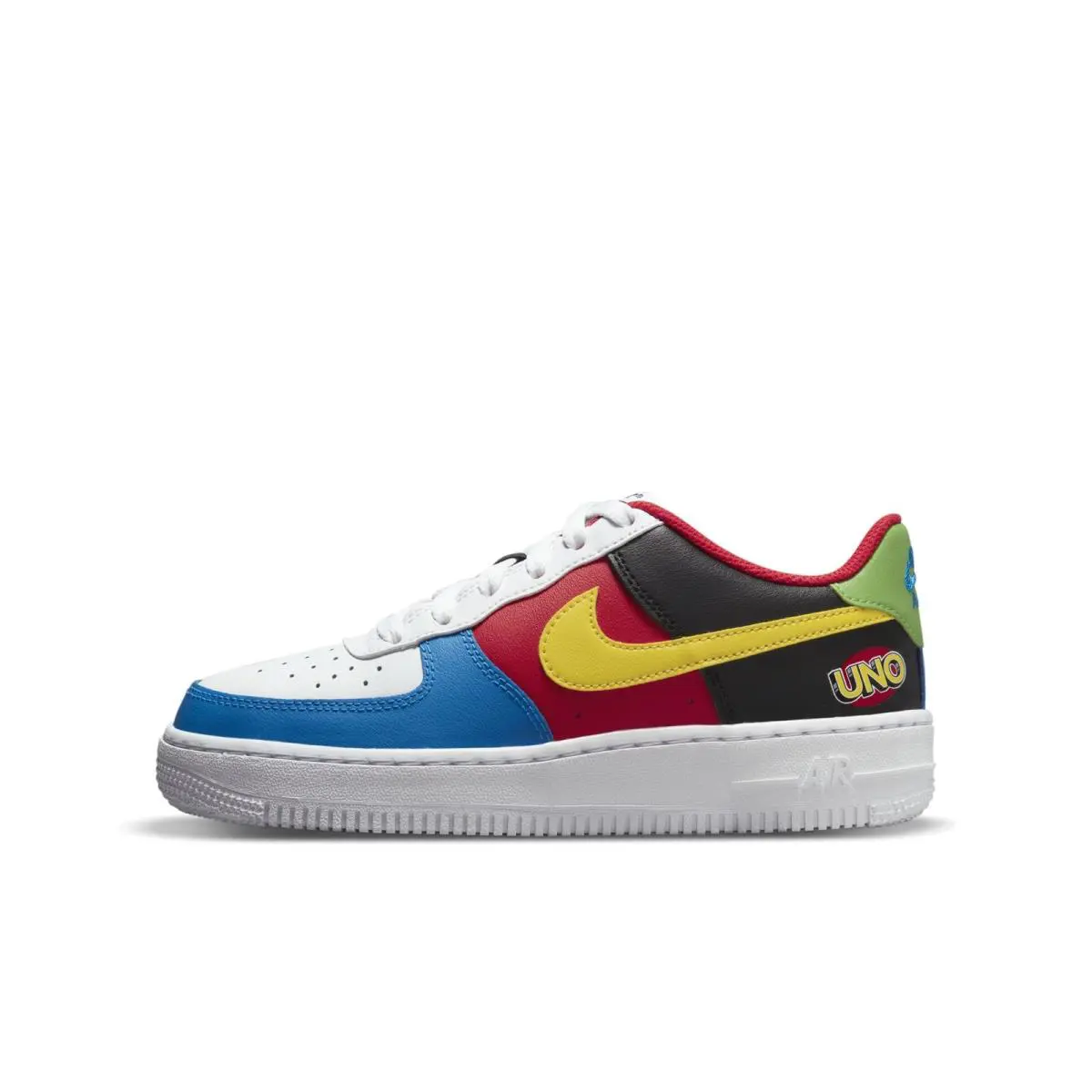 DO6634-100 Youth Nike Air Force 1 Low `07 QS GS - Multicolor