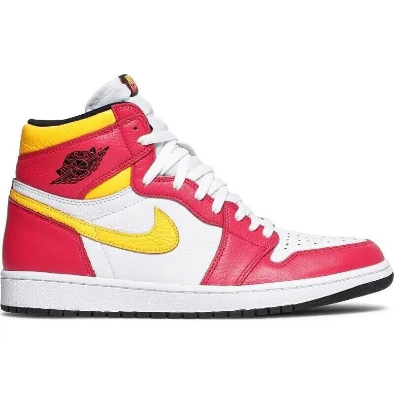 Air Jordan 1 Mens Retro High OG Basketball Shoes Box NO Lid 555088 603 - LTFUSION RED/BLACK/WHITE