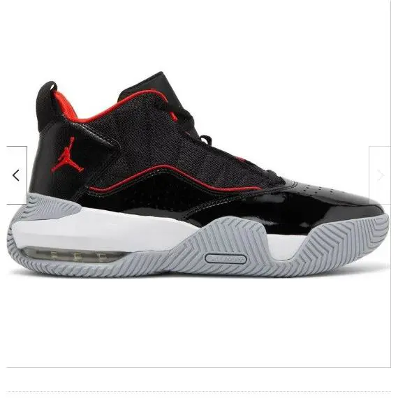 Nike Air Jordan Mens Stay Loyal Black Chile Red White Shoes - Black Chile Red White