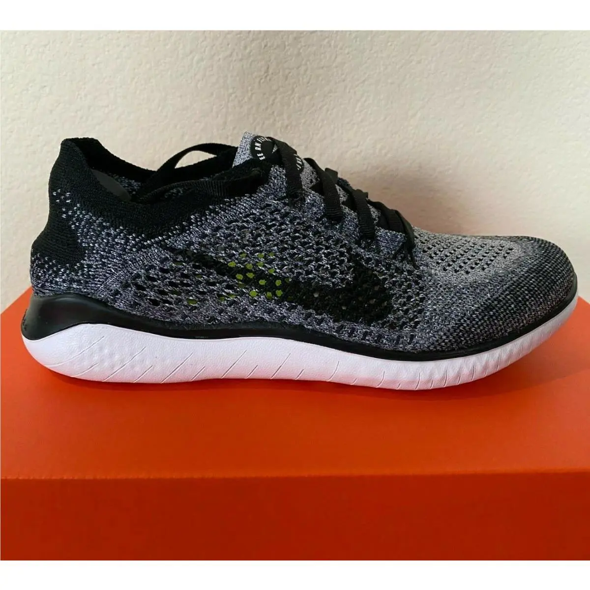 Nike shoes - Nike Free RN Flyknit 2018 - White/Black 2