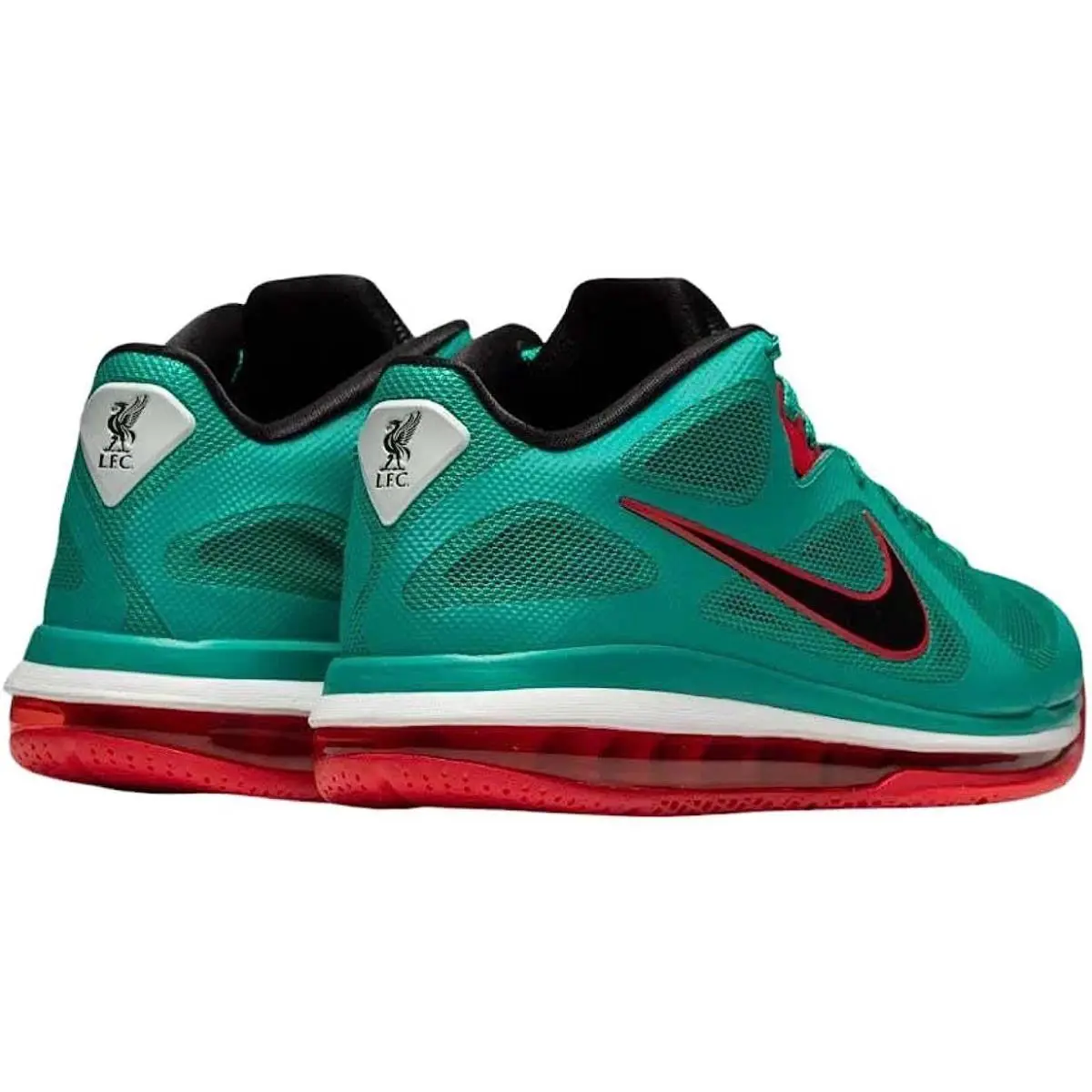 Nike shoes - Nike LeBron IX Low - LeBron Low - New Green/Black/Action Red/Whi 2