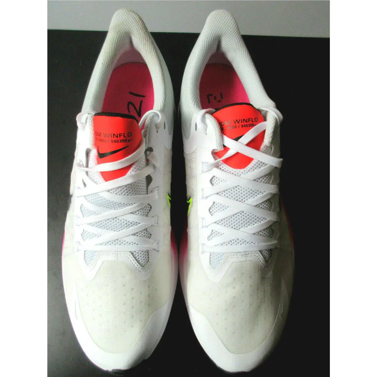 Nike shoes - Winflo 8 - Winflo - CW3419-100 - White/Bright Crimson/Total Orange/Black 3