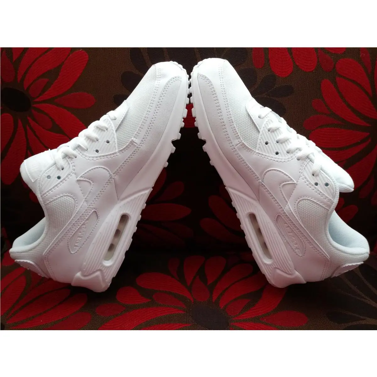 Nike shoes - Nike Air Max 90 - Air Max - CN8490 100 - White/White-White-Wolf Grey 3