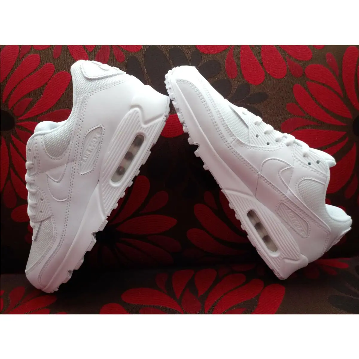 Nike shoes - Nike Air Max 90 - Air Max - CN8490 100 - White/White-White-Wolf Grey 7