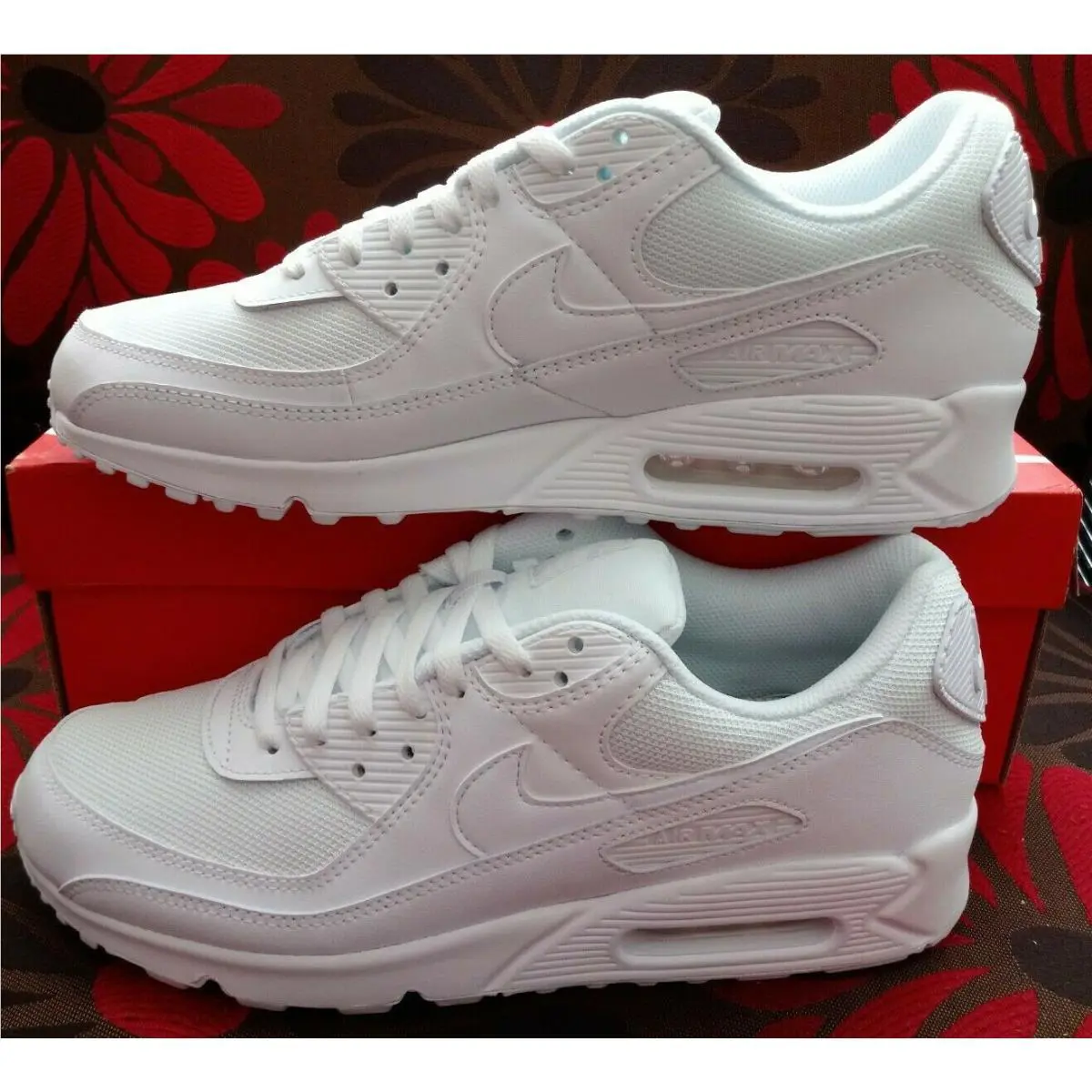 Nike shoes - Nike Air Max 90 - Air Max - CN8490 100 - White/White-White-Wolf Grey 11