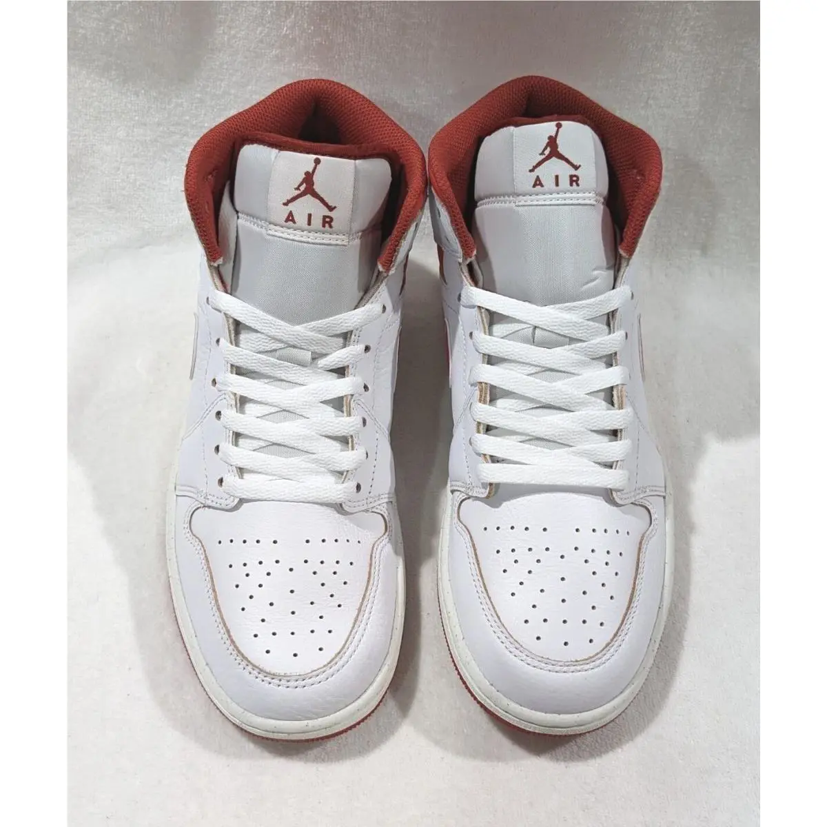Nike shoes - Air Jordan 1 Mid SE - FJ3458-160 - White/Dune Red/Sail 0