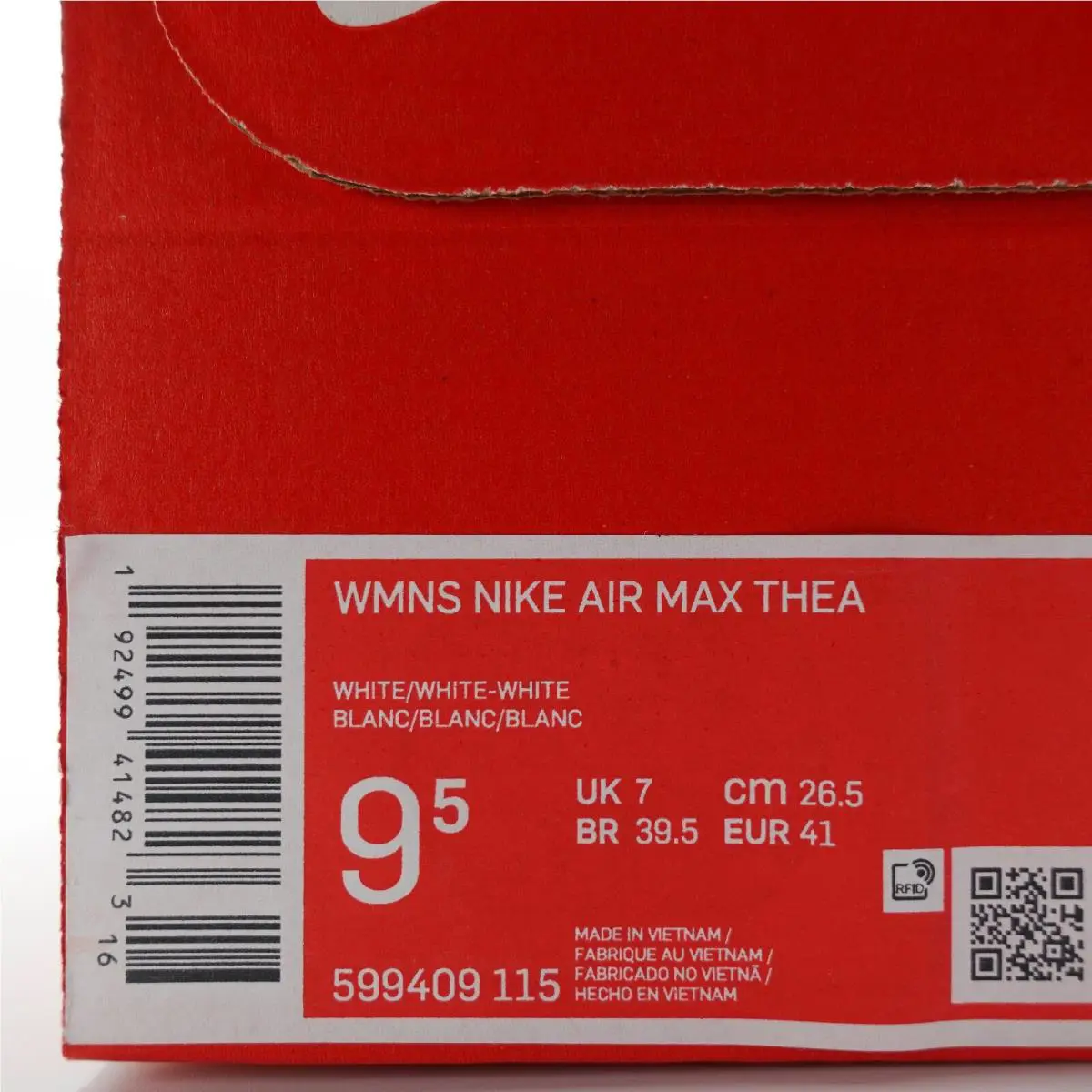 Nike shoes - Nike Air Max Thea - Air Max Thea - 599409 115 - White, Manufacturer: White 0