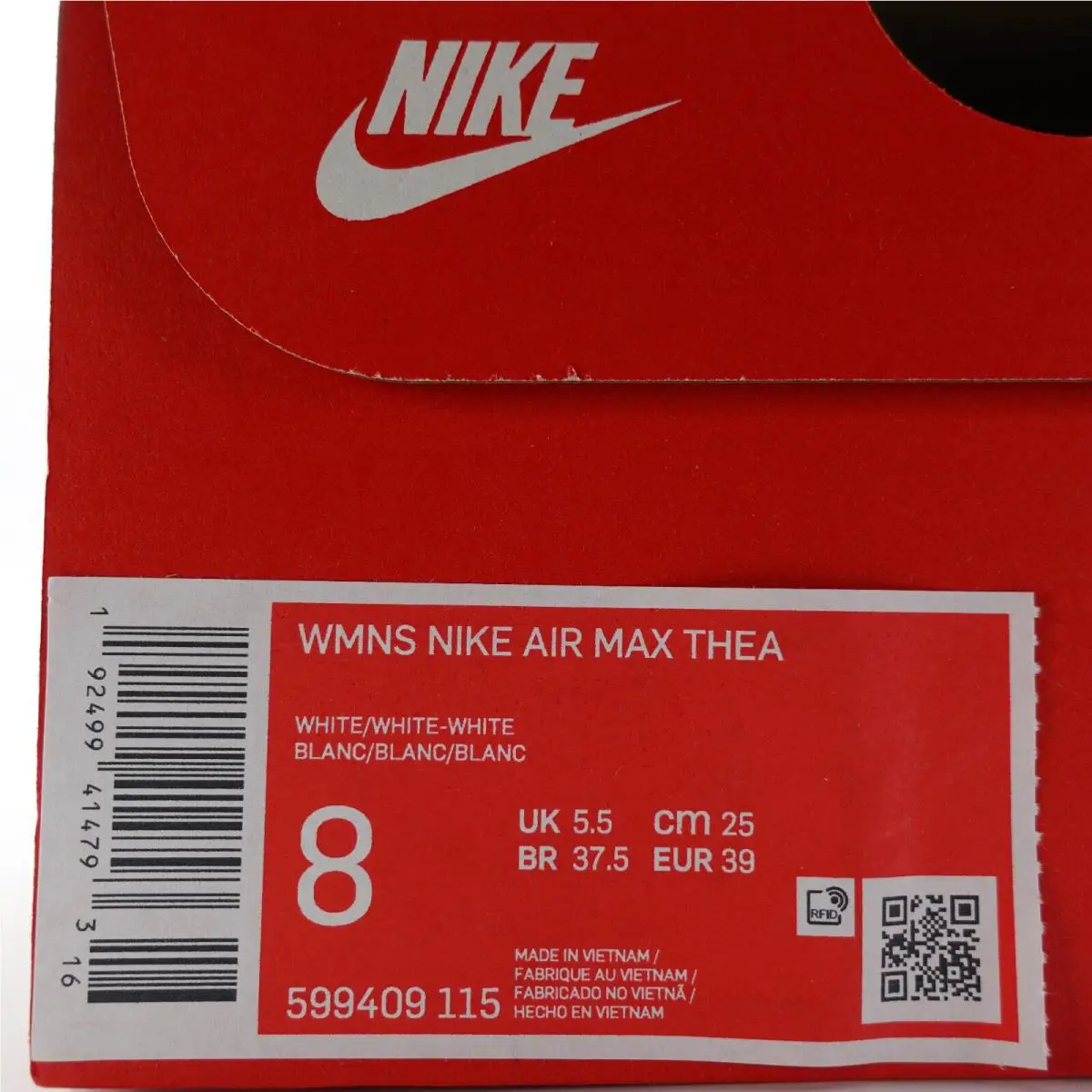 Nike shoes - Nike Air Max Thea - Air Max Thea - 599409 115 - White, Manufacturer: White 3