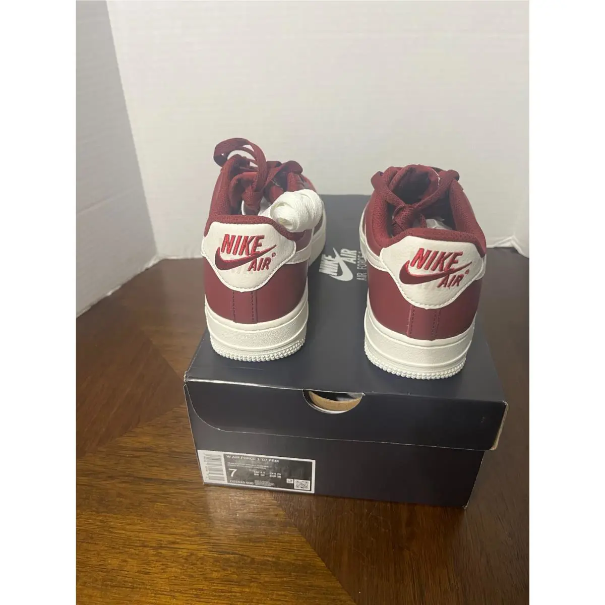 Nike shoes - Air Force 1 `07 PRM - Team Red/Tail-Gym Red 3