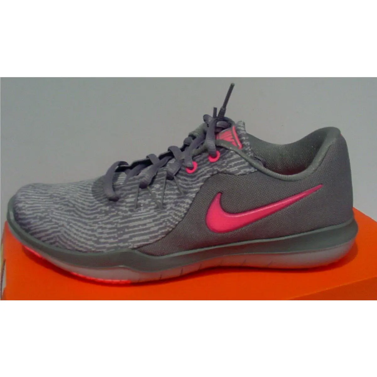 Nike shoes - Nike Flex Supreme TR - Flex Supreme - 6909014-003 - Gunsmoke/Hot Punch-white-atmosphere Grey 6
