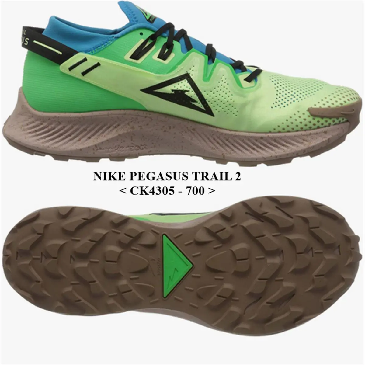 Nike shoes - Nike Pegasus Trail 2 - Pegasus Trail - CK4305 - Green and Blue 4