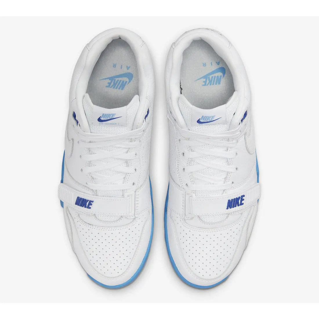 Nike shoes - White, White, University Blue 2