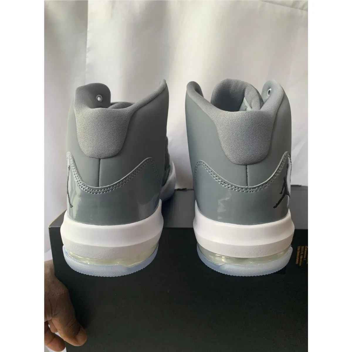 Nike shoes - Jordan Max Aura - Max Aura - AQ9084 010 - COOL GREY/BLACK-WHITE-CLEAR 9