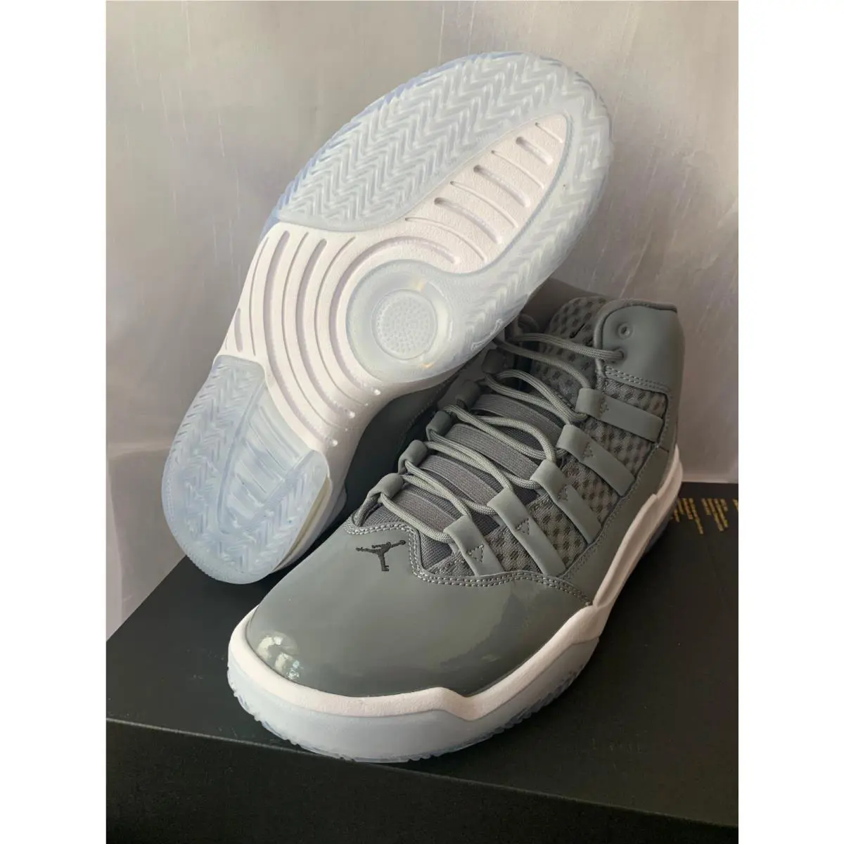 Nike shoes - Jordan Max Aura - Max Aura - AQ9084 010 - COOL GREY/BLACK-WHITE-CLEAR 2