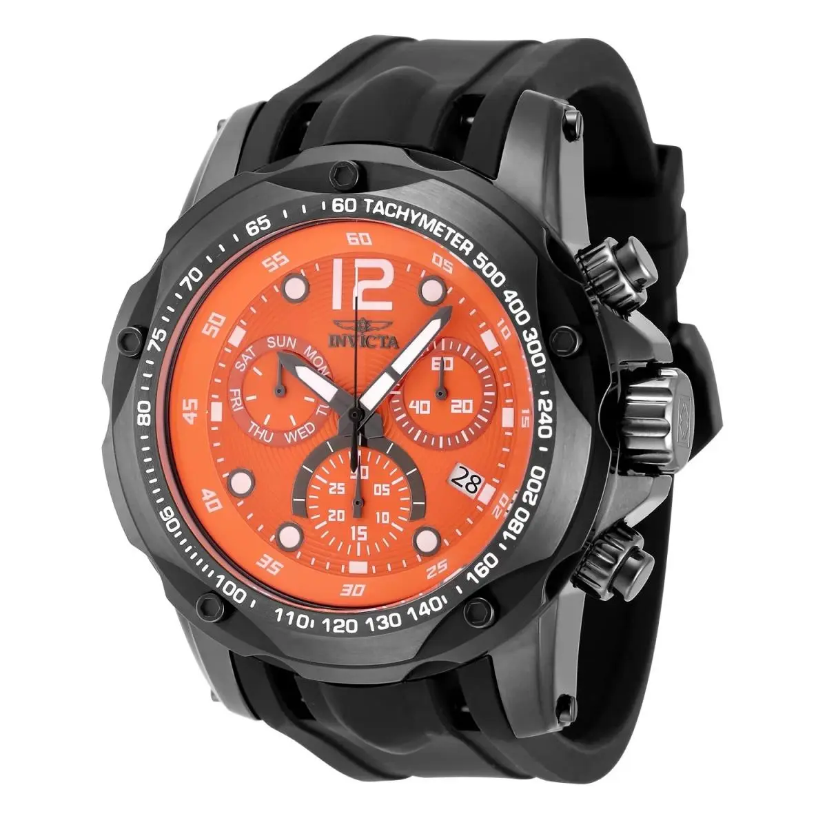 Men`s 48909 Speedway Quartz Z60 FE Orange Dial Watch by Invicta
