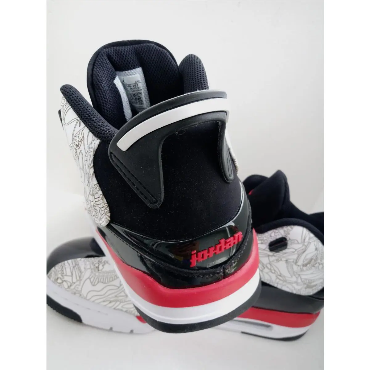 Nike shoes - Air Jordan Dub Zero - Air Dub Zero - 311046 162 - WHITE/FIRE RED-BLACK 9