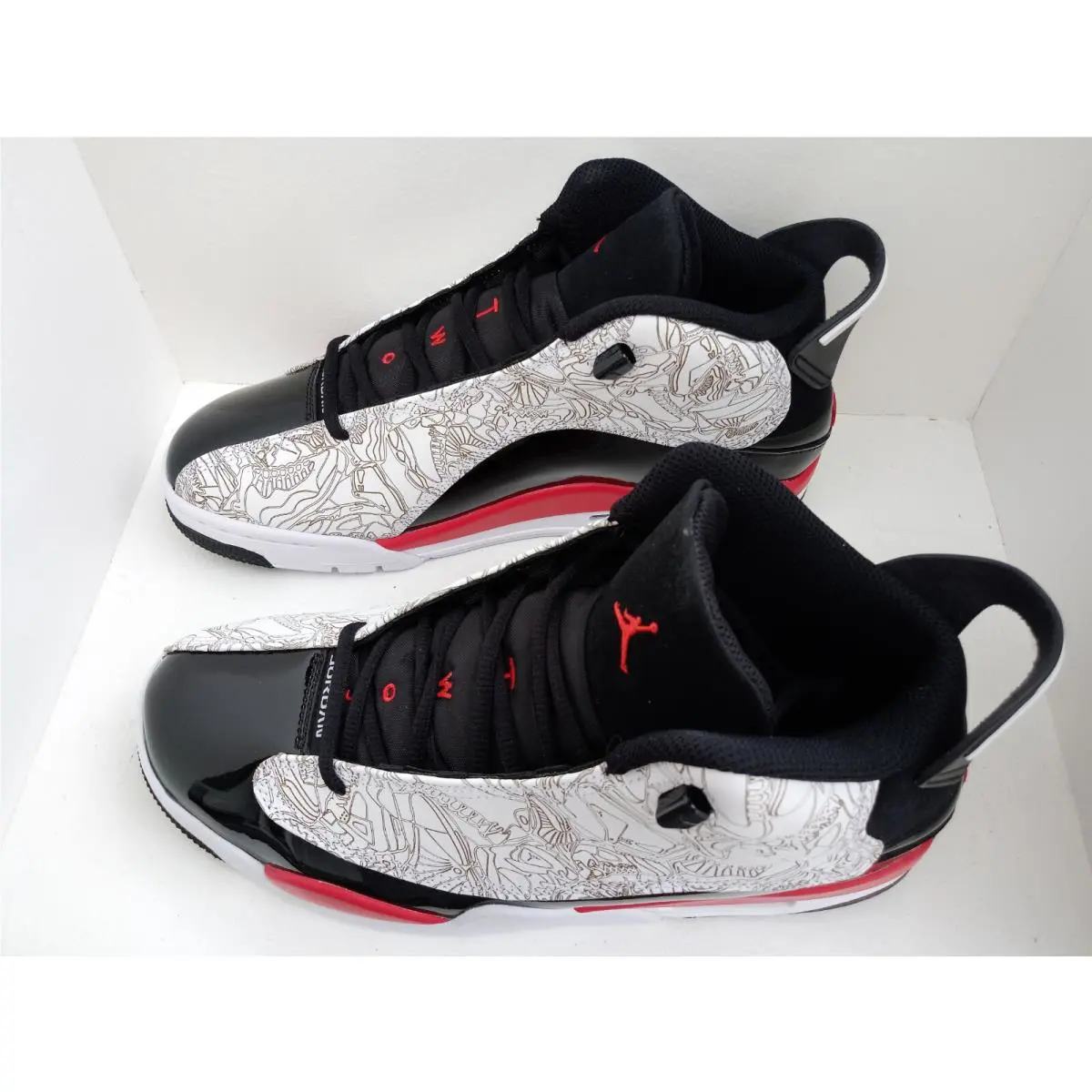 Nike shoes - Air Jordan Dub Zero - Air Dub Zero - 311046 162 - WHITE/FIRE RED-BLACK 11